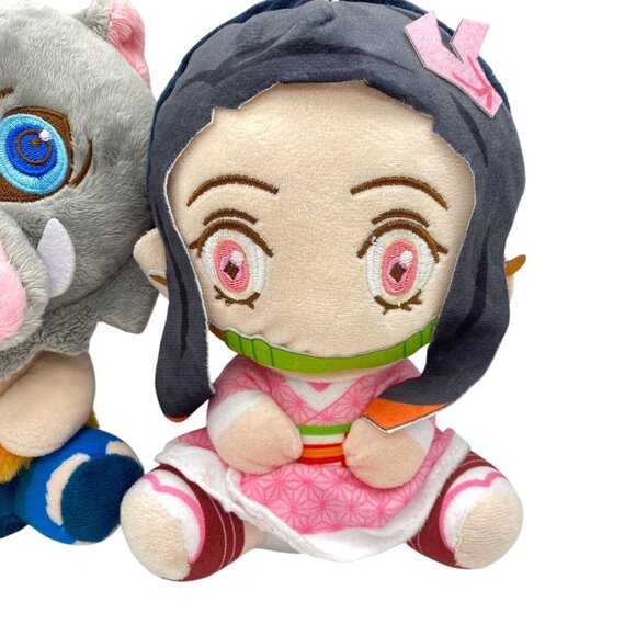 Demon Slayer Nezuko Kamado & Inosuke Hashibira plush window hanger stuffie stuf - Picture 2 of 7